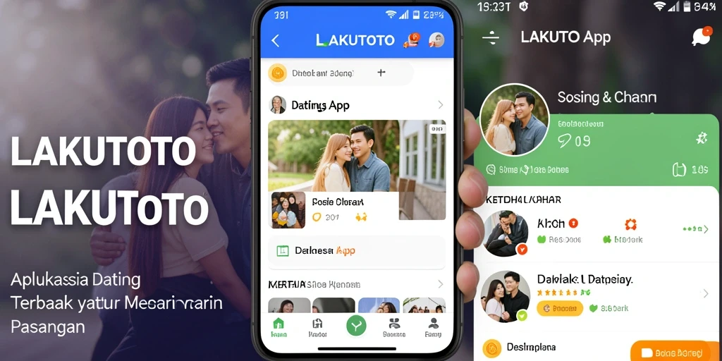 Tampilan antarmuka yang menarik dan mudah digunakan di aplikasi LAKUTOTO.