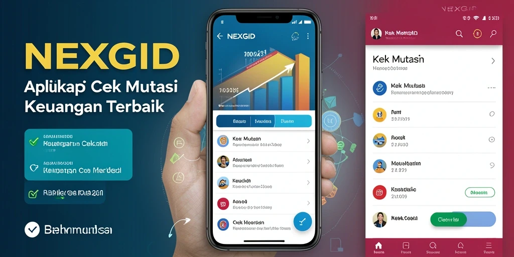 Tampilan utama aplikasi NEXGID dengan fitur Cek Mutasi yang interaktif.
