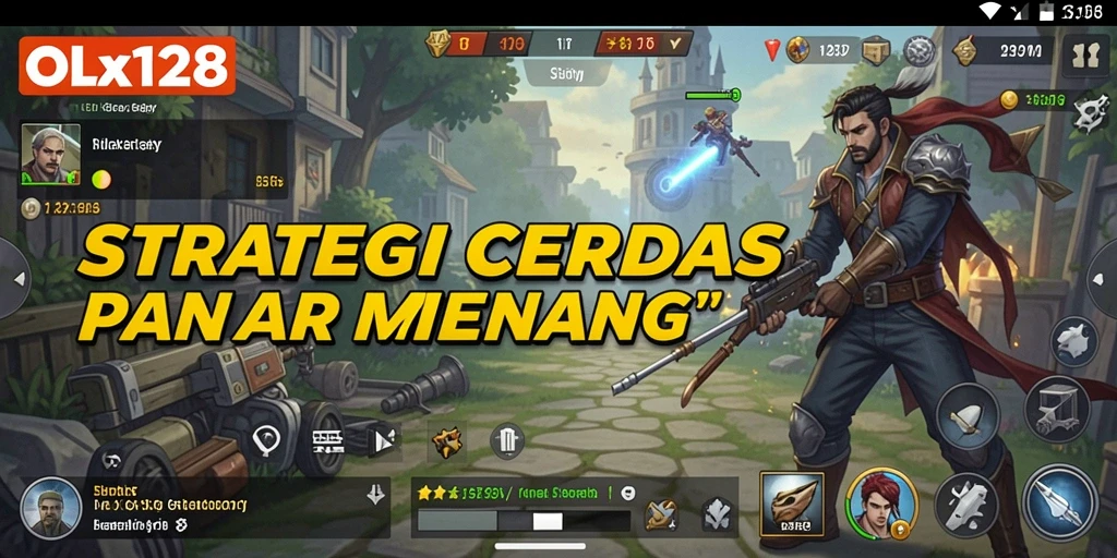 Antarmuka permainan OLX128 yang menarik dan user-friendly.