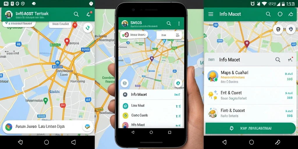 Antarmuka utama SM605 menampilkan informasi lalu lintas yang jelas dan terupdate.