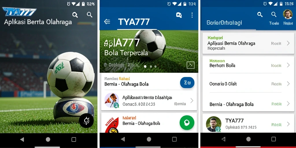 Antarmuka aplikasi TYA777 yang informatif dan menarik.